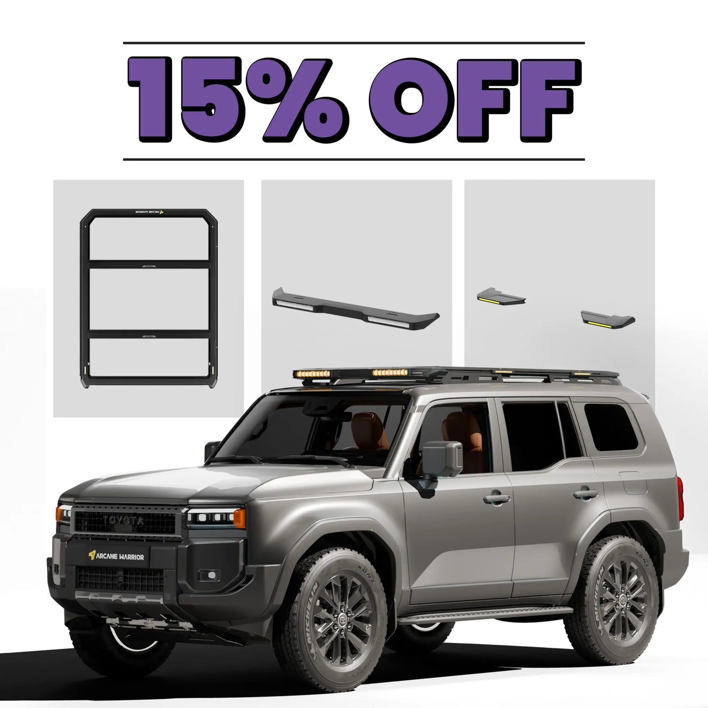 M'LinkX Roof Rack Platform Dual-Lighting Limited Edition